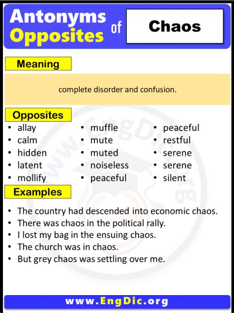 antonym of chaotic.